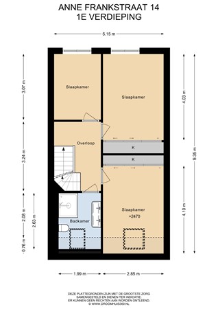 Floorplan - Anne Frankstraat 14, 1433 PL Kudelstaart